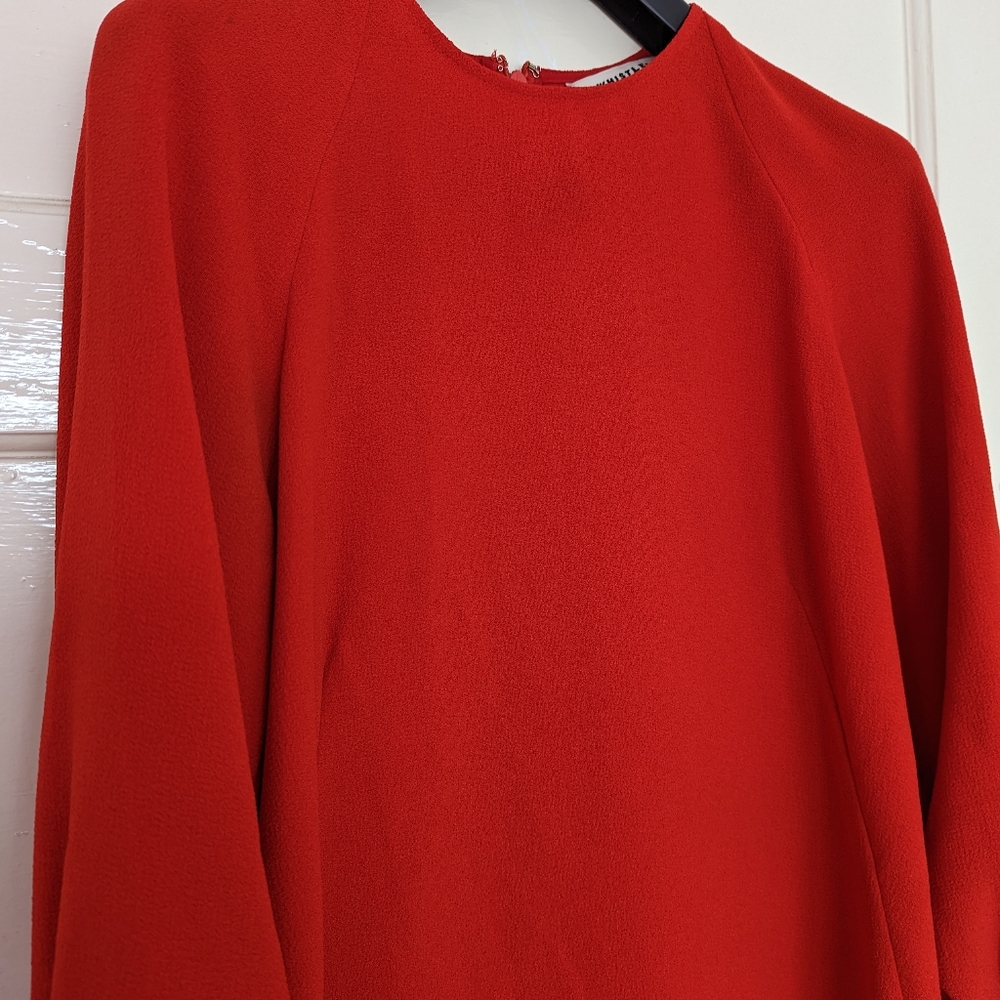 Whistles Red Long Sleeve Pencil Dress UK Size 10 - Picture 2 of 9